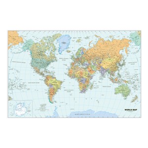 Laminated World Map